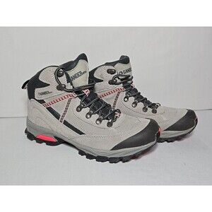 Gander Mountain Trail Climber Explorer Womens Hiking Boots Gray Pink Size 8 Mid
